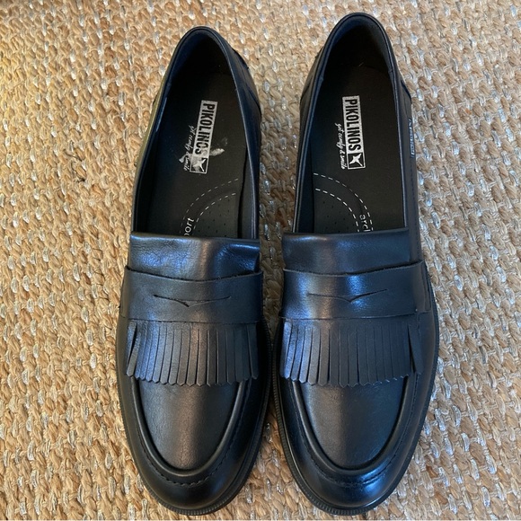 PIKOLINOS Black Leather Loafers - Picture 1 of 11